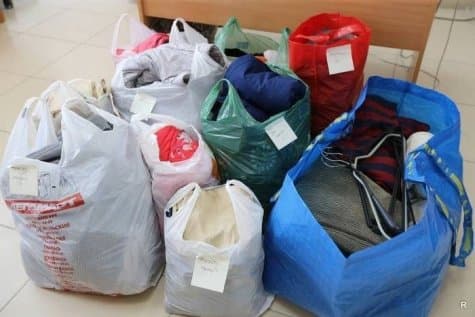 Вещи на благотворительность