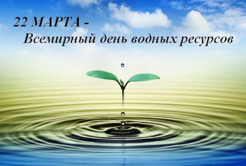 22 марта — всемирный день воды
